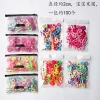 Seamless, high-elasticity and durable rubber bands for babies, Korean girls' hair won't be damaged, candy-colored towel bands, hair bands and hair ties wholesale Specification image